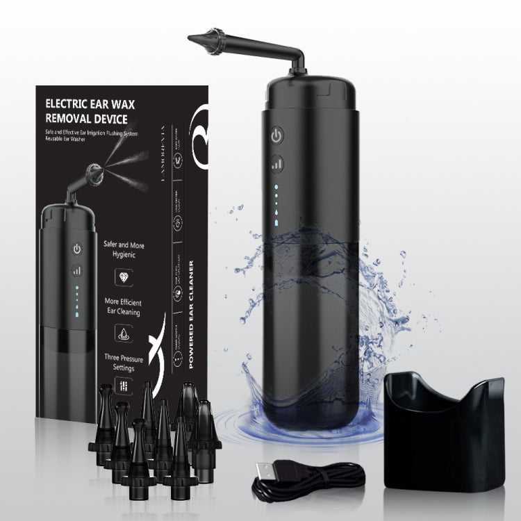 Flusso a triplo getto elettrico per la pulizia delle orecchie alimentato ad acqua con 3 impostazioni di pressione, Ear Cleaner Flusso a triplo getto elettrico per la pulizia delle orecchie alimentato ad acqua con 3 impostazioni di pressione, Ear Cleaner